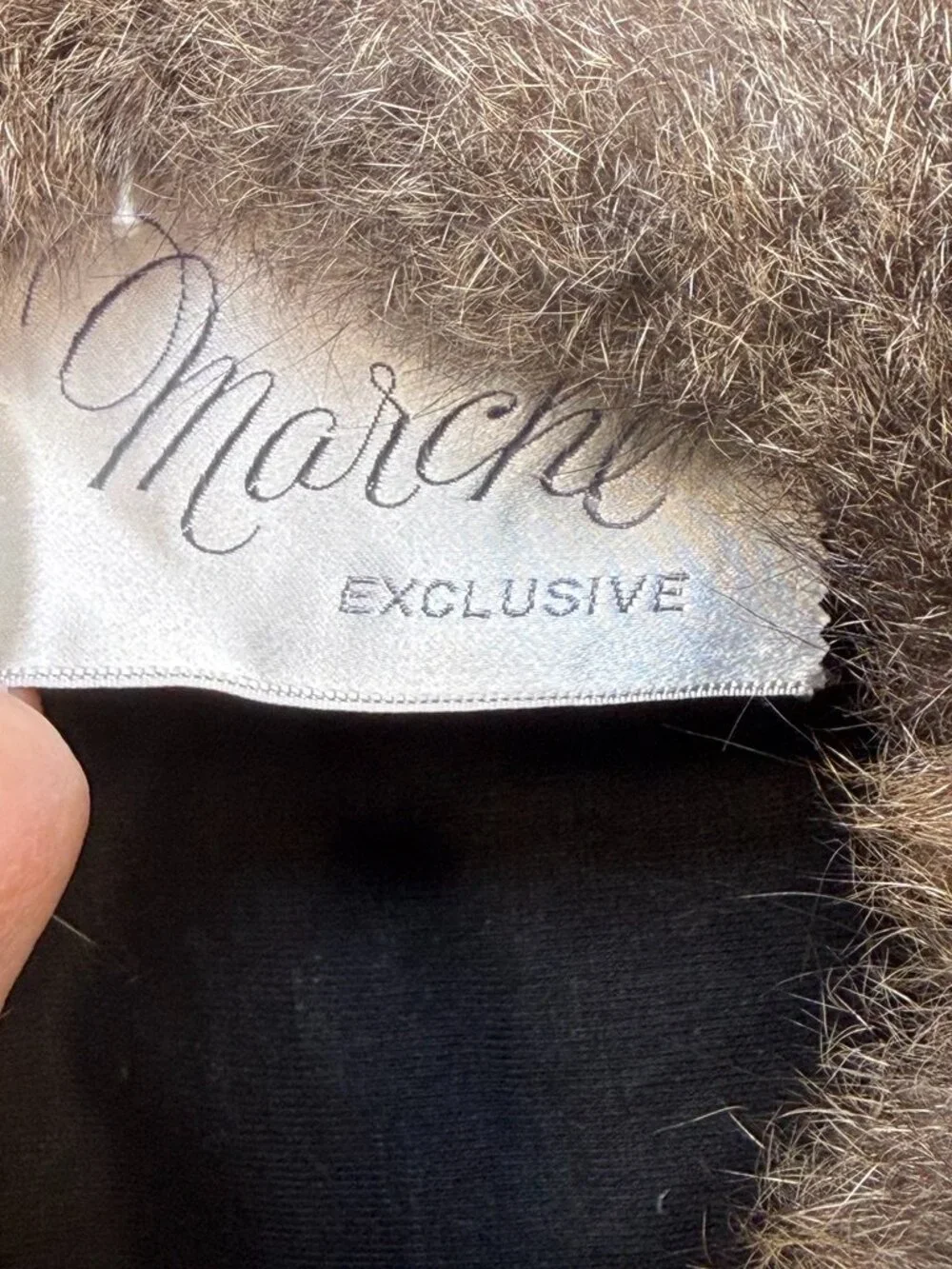 Vintage 50s MARCHE Exclusive Russian Genuine Fur Brown Hat
